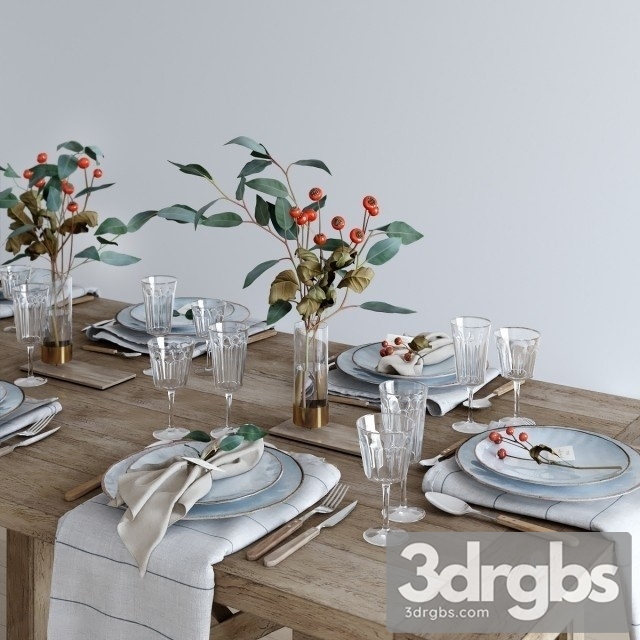 Tableware Rustic 3dsmax Download - thumbnail 1