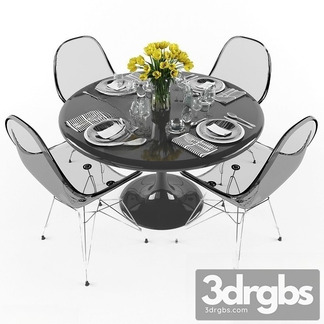 Tableware Set 32 3dsmax Download - thumbnail 1