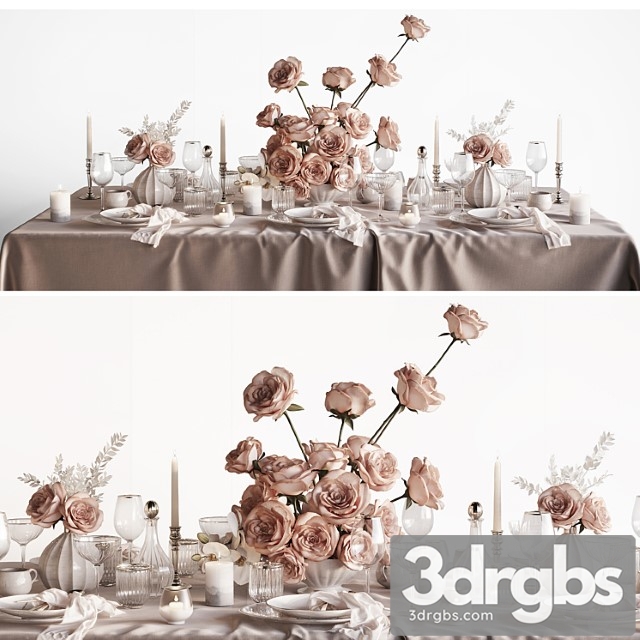 Tableware Set 4 3dsmax Download - thumbnail 1