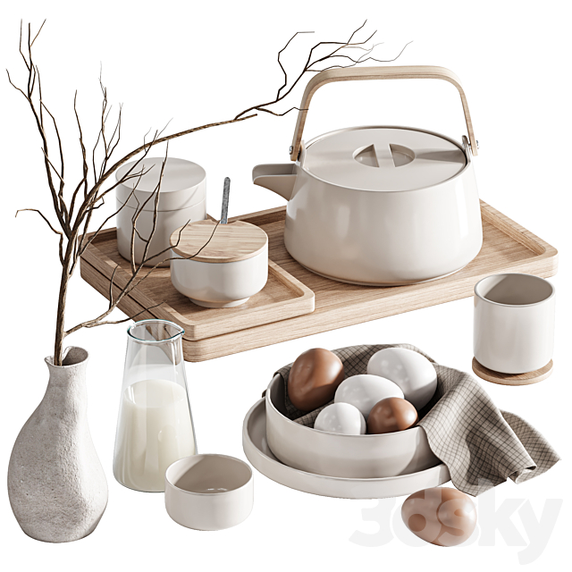 Tableware set01 3ds Max - thumbnail 1