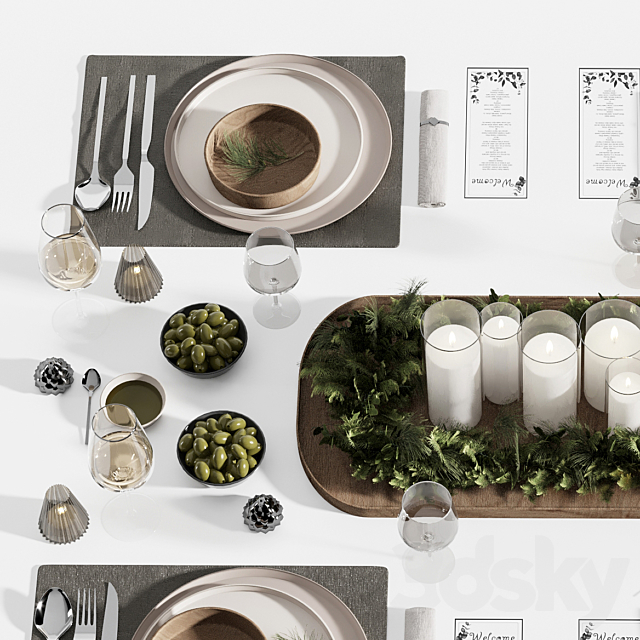 tableware set3 3DSMax File - thumbnail 4