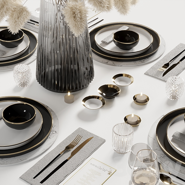 tableware set6 3DSMax File - thumbnail 3