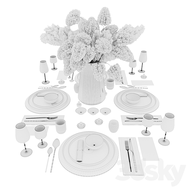 tableware set6 3DSMax File - thumbnail 5