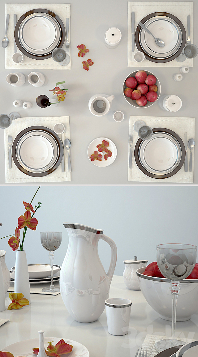 Tableware VINTAGE 3DSMax File - thumbnail 2