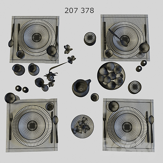 Tableware VINTAGE 3DSMax File - thumbnail 3