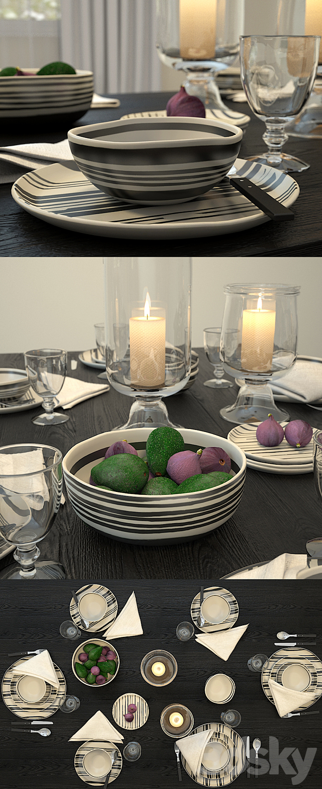 Tableware WYTHE STRIPED 3DSMax File - thumbnail 2