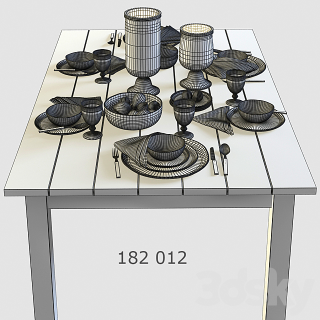 Tableware WYTHE STRIPED 3DSMax File - thumbnail 3