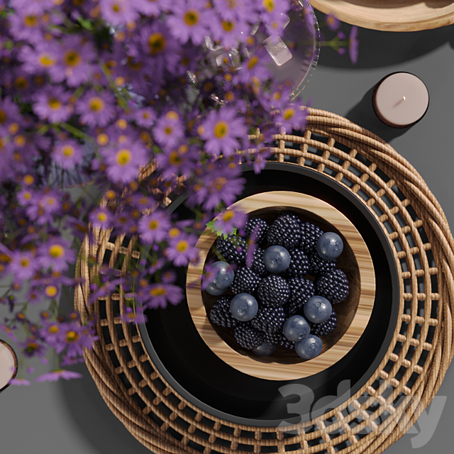 tableware003 3DS Max Model - thumbnail 2