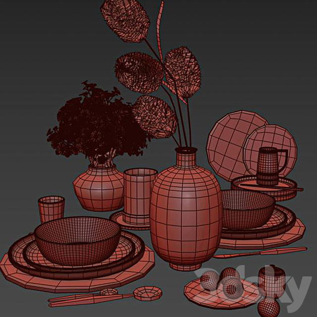 tableware006 3DSMax File - thumbnail 5