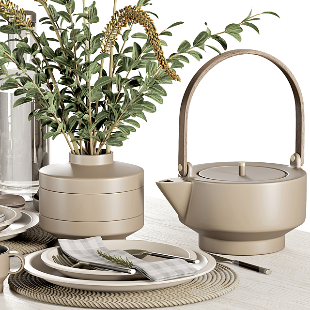 tableware05 3DS Max Model - thumbnail 2