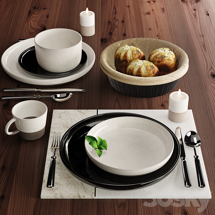 Tableware1 from CB2 3DS Max - thumbnail 1