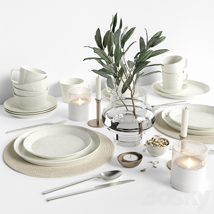 Tablewear 03 3DS Max Model - thumbnail 2