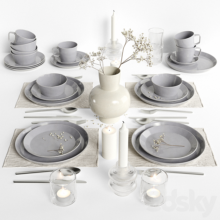 Tablewear 04 3DS Max Model - thumbnail 1