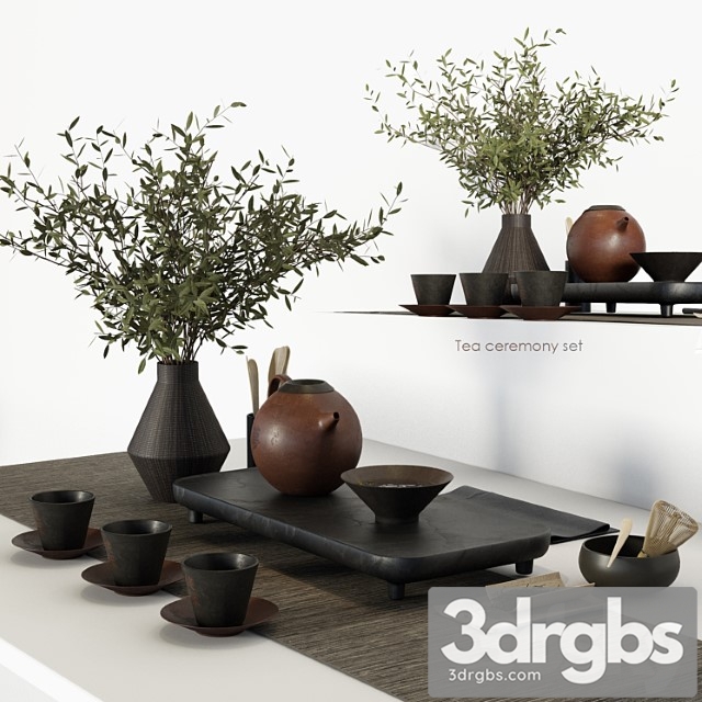 Tea Ceremony Set 3dsmax Download - thumbnail 1