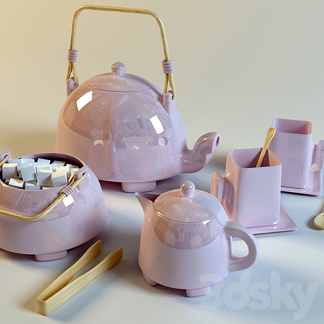 tea service “ELEPHANT” 3DS Max Model - thumbnail 1