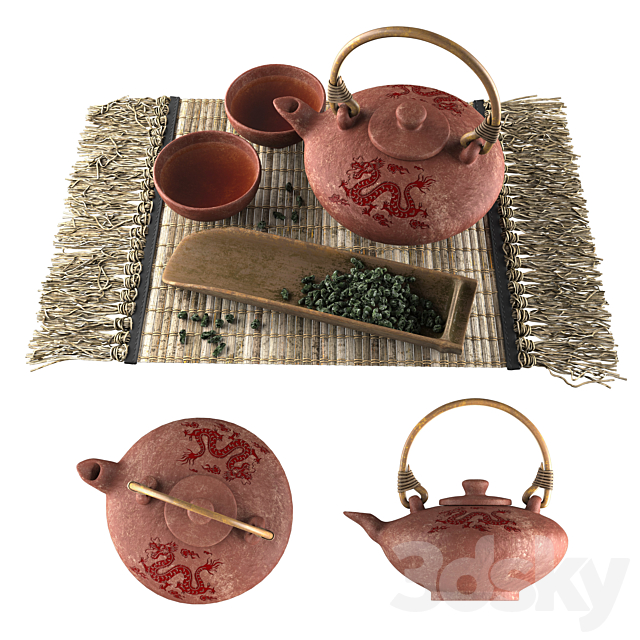 Tea set 1 3DSMax File - thumbnail 2