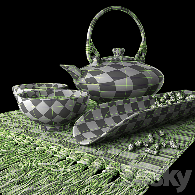 Tea set 1 3DSMax File - thumbnail 4