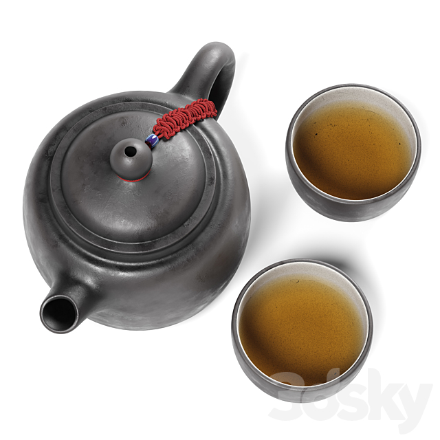 Tea set 2 3DSMax File - thumbnail 4