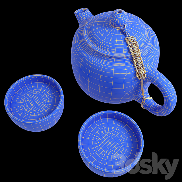 Tea set 2 3DSMax File - thumbnail 5