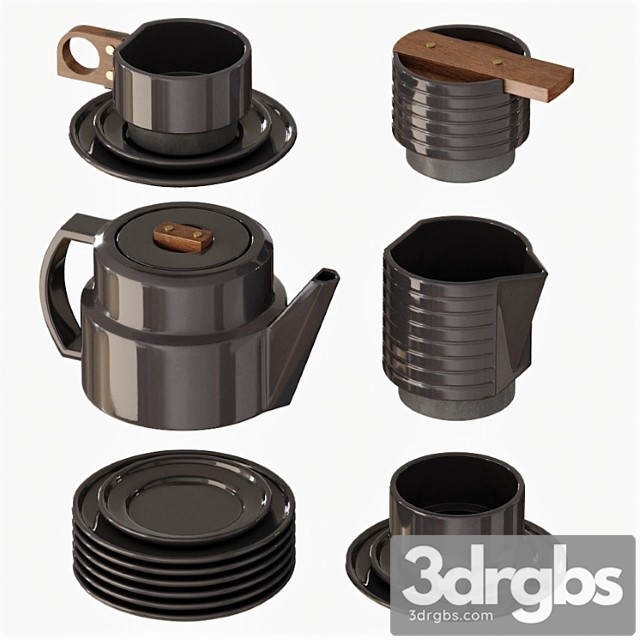 Tea set 3dsmax Download - thumbnail 1