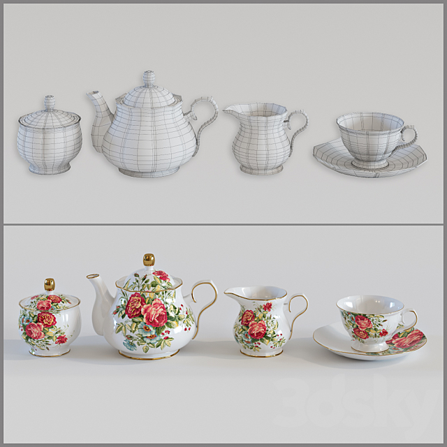 Tea-set 3DSMax File - thumbnail 3