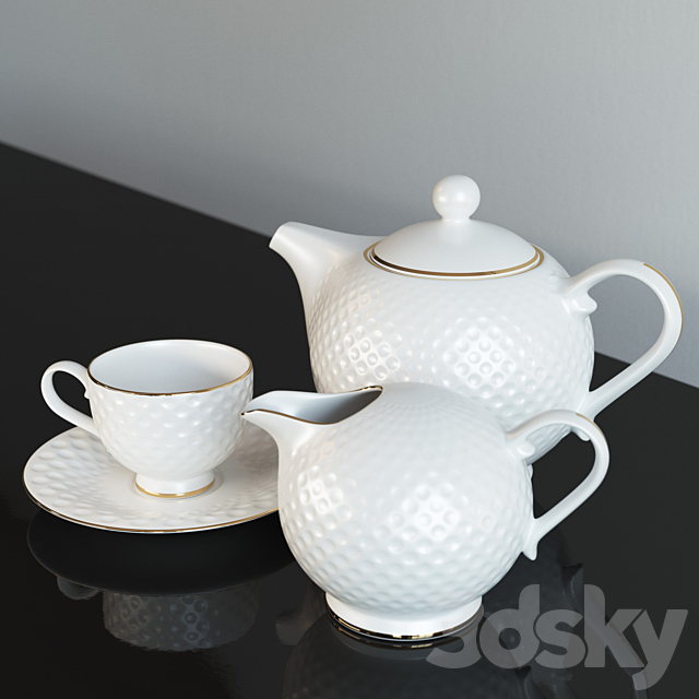 Tea Set “Golf” from the Royal Aurel 3DSMax File - thumbnail 2