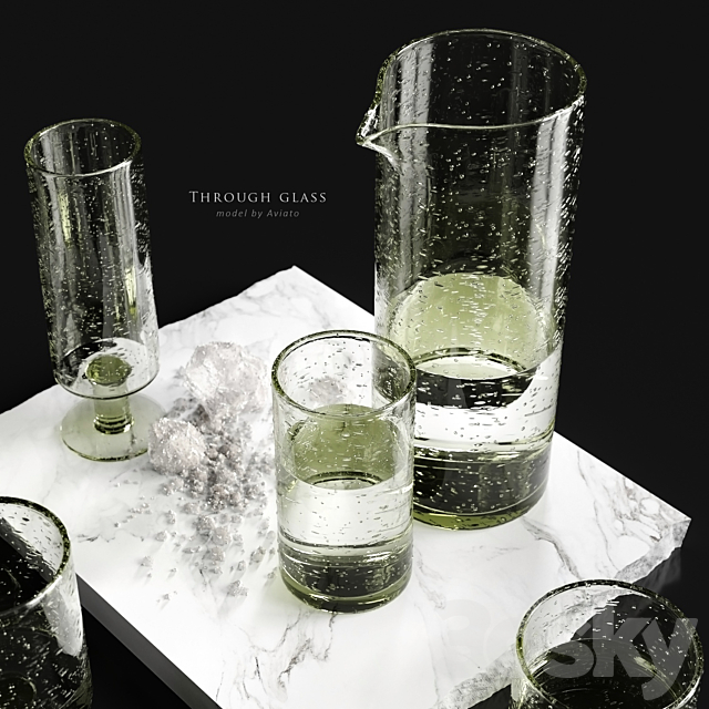 through glass 3DS Max Model - thumbnail 2