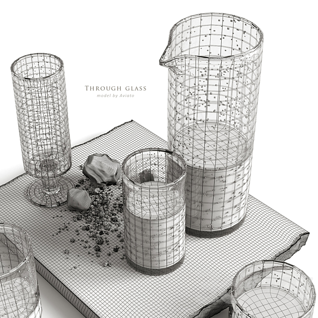 through glass 3DS Max Model - thumbnail 5