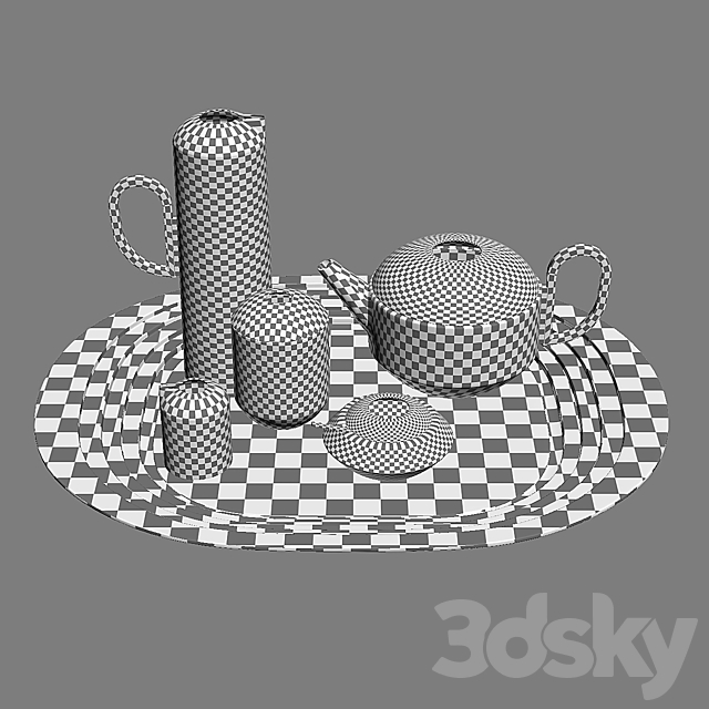 TOM DIXON – FORM Tea Set 3DSMax File - thumbnail 2