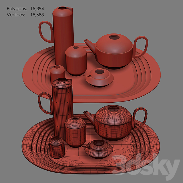 TOM DIXON – FORM Tea Set 3DSMax File - thumbnail 3