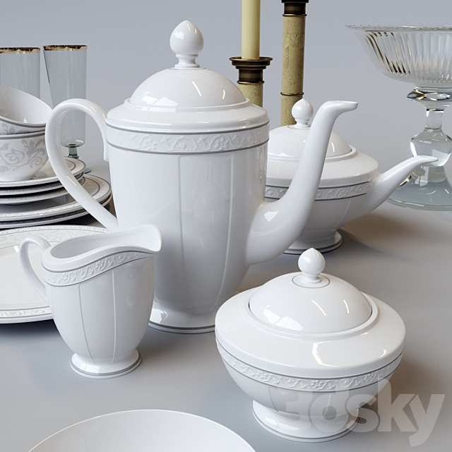 Villeroy & Boch Gray Pearl 3DS Max Model - thumbnail 2