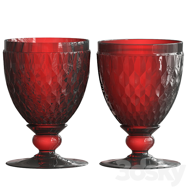 Villeroy boch red wine glass 3DSMax File - thumbnail 2