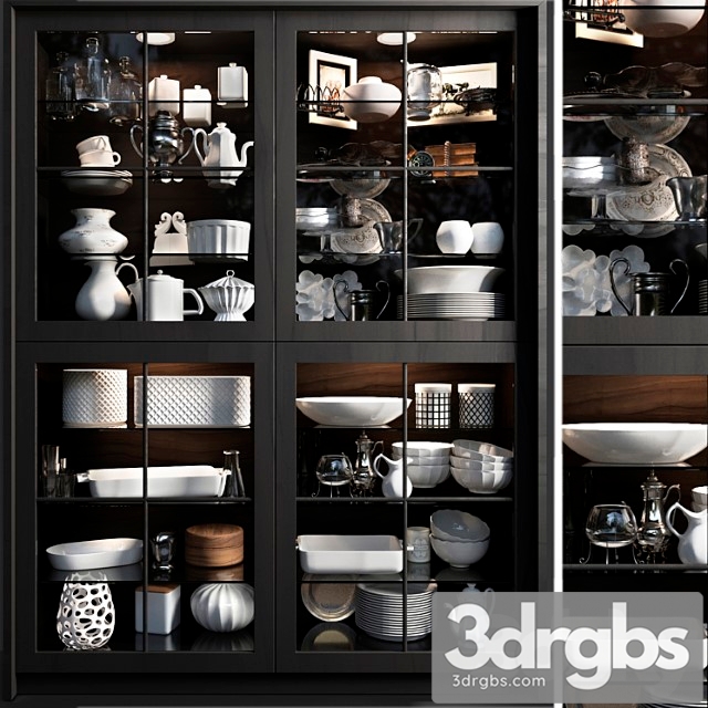 Wardrobe with service 4 3dsmax Download - thumbnail 1