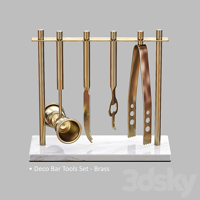 WEST ELM Bar Whiskey Set V2 3DSMax File - thumbnail 4