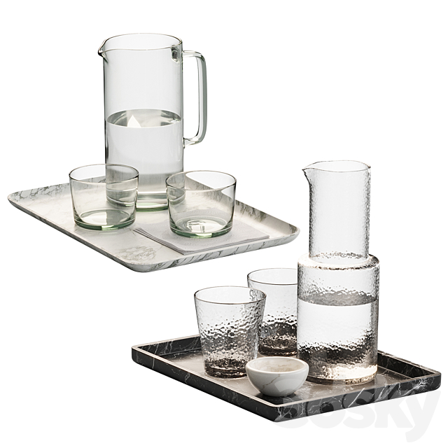 Zara Home decorative tableware set NG1 3DS Max Model - thumbnail 5