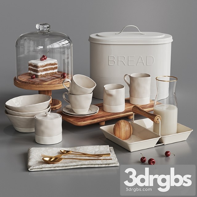 Zara Home Dekor Dlia Kukhni 2 3dsmax Download - thumbnail 1