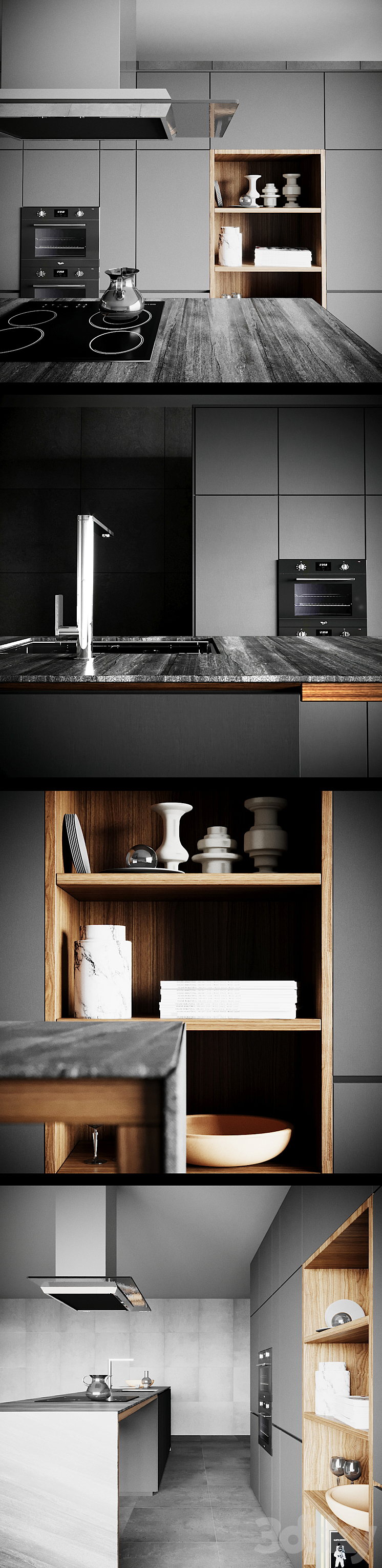 Valcucine Forma Mentis Dark 3DS Max - thumbnail 2