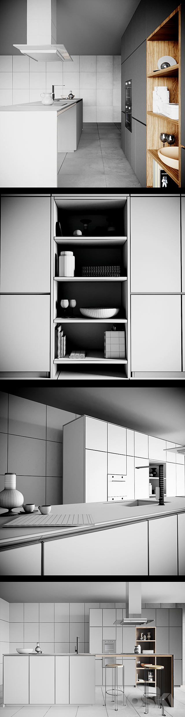 Valcucine Forma Mentis Dark 3DSMax File - thumbnail 3