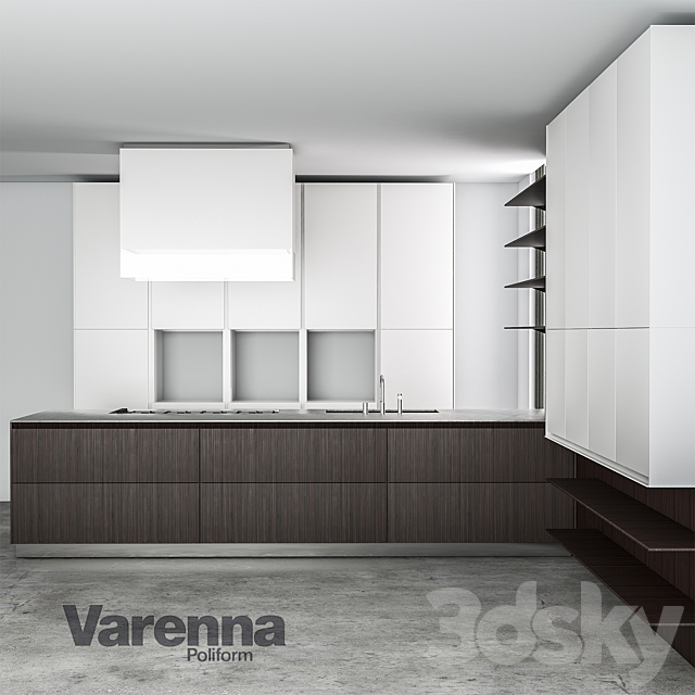 Varena Twelve kitchen 3DS Max Model - thumbnail 3