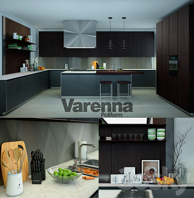 Varenna Poliform Twelve Kitchen 3DSMax File - thumbnail 1