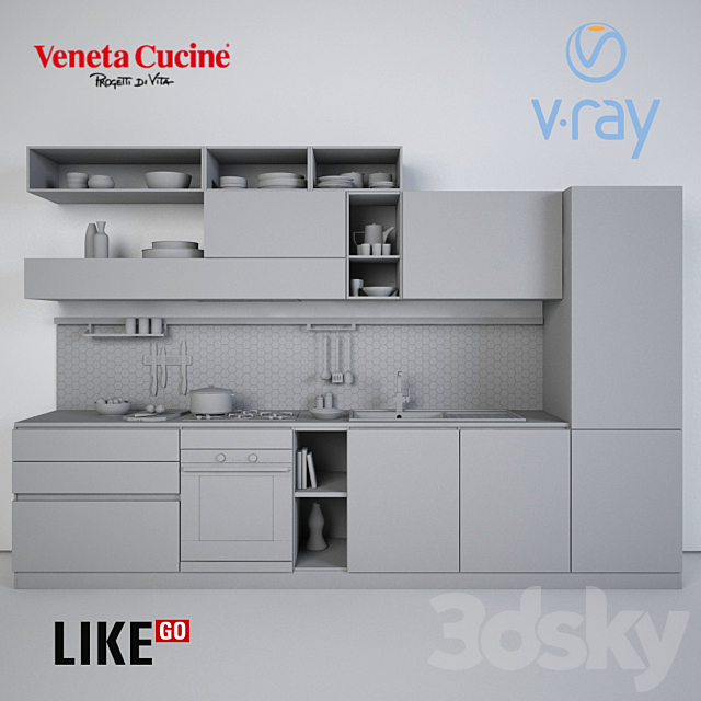 Veneta Cucine like go 3DSMax File - thumbnail 2