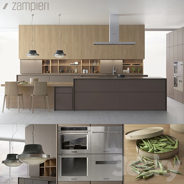 Zamprieri Kitchen 3DSMax File - thumbnail 1