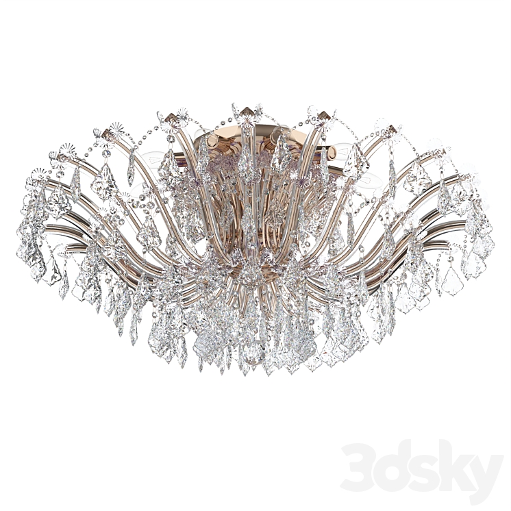 383010210 Chandelier CHIARO Louise 3DS Max - thumbnail 1