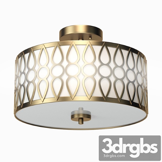 Aaru Fabric Semi Flush Mount Mk3 3dsmax Download - thumbnail 1