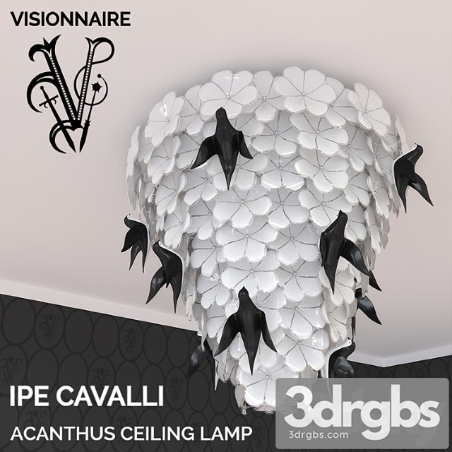 Acanthus Ceiling Lamp Ipe Cavalli Visionnaire 3dsmax Download - thumbnail 1