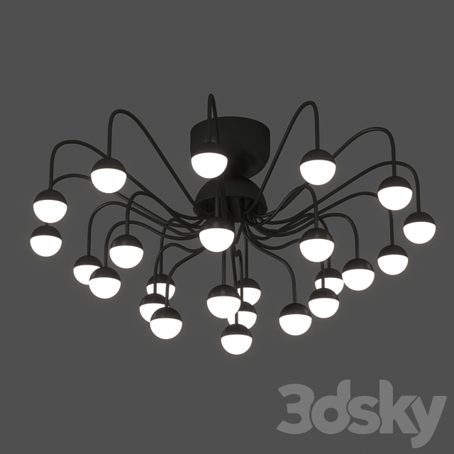 ARTE Lamp DEXTER A3619PL-24BK OM 3DS Max Model - thumbnail 2