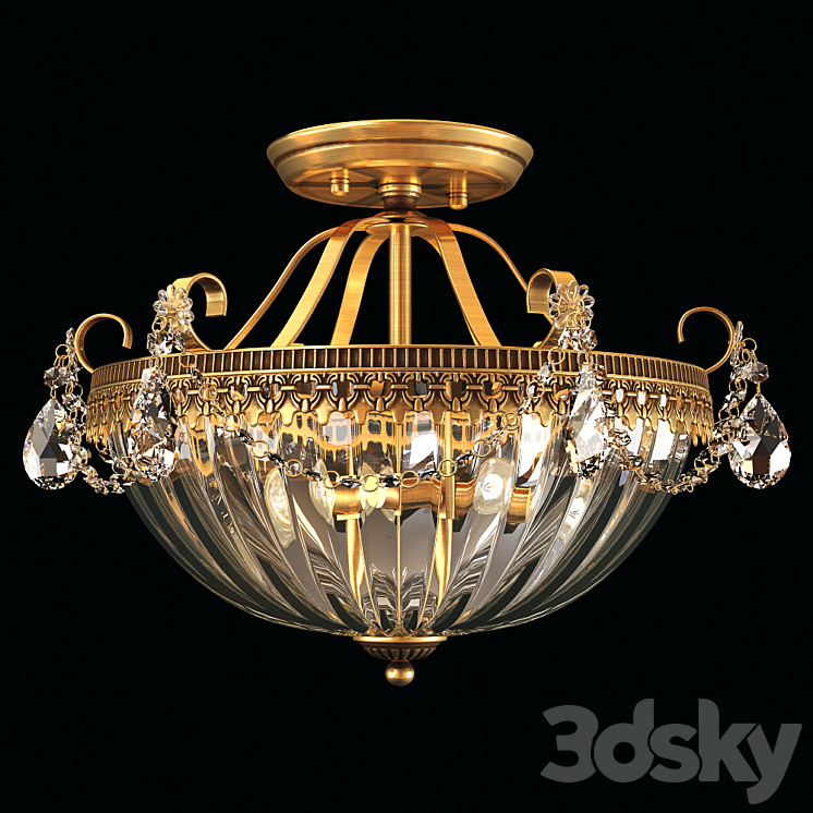 Arte Lamp Schelenberg A4410PL-3SR 3DS Max - thumbnail 1