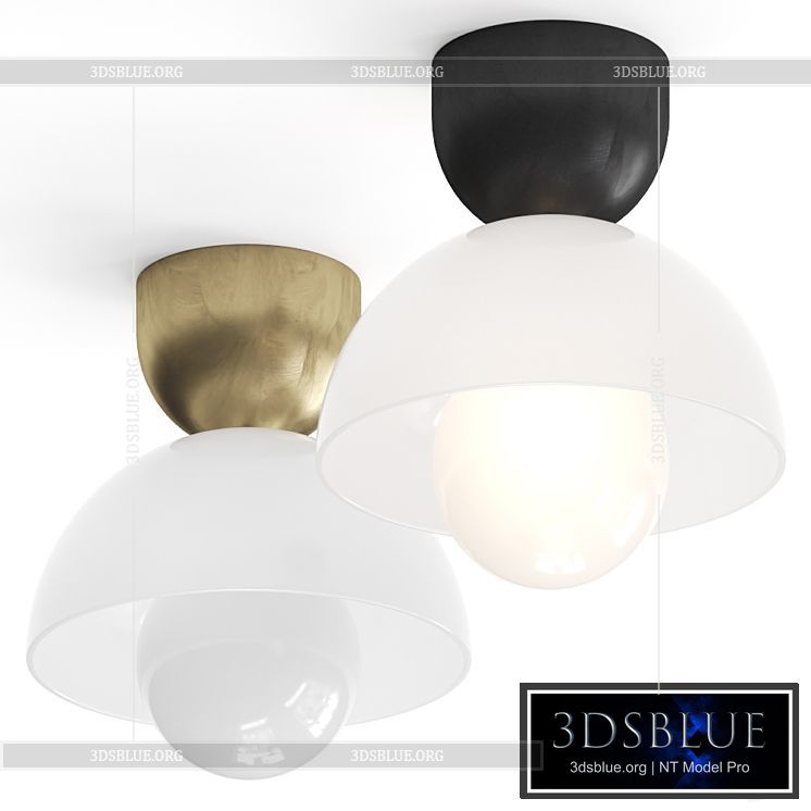 Arteriors Donley Flush Mount Ceiling Lamp 3DS Max - thumbnail 3