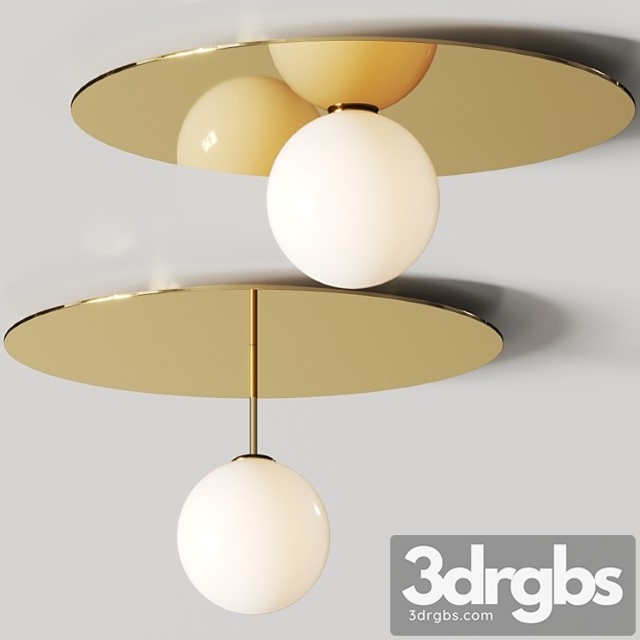 Atelier areti plate and sphere ceiling lamps - thumbnail 1