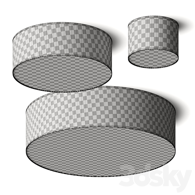 CB2 Boom Drum Ceiling Lamp 3ds Max - thumbnail 2